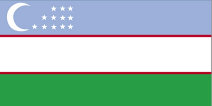Uzbekistan flaga